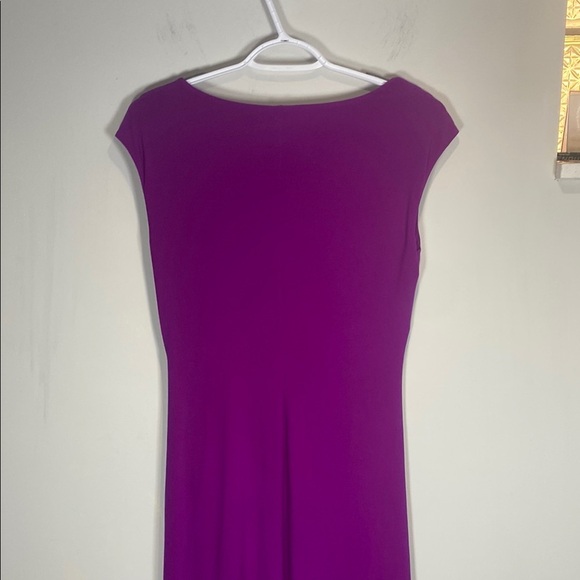 Ralph Lauren Purple Sheath Dress with Cowl Neck - Picture 4 of 8